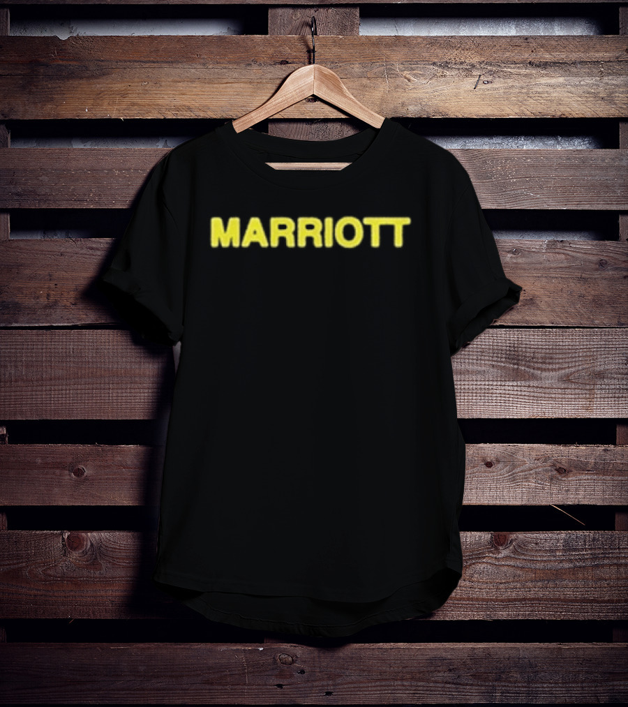 James Marriott Sticker Collage Black Marriott Yellow T-Shirt