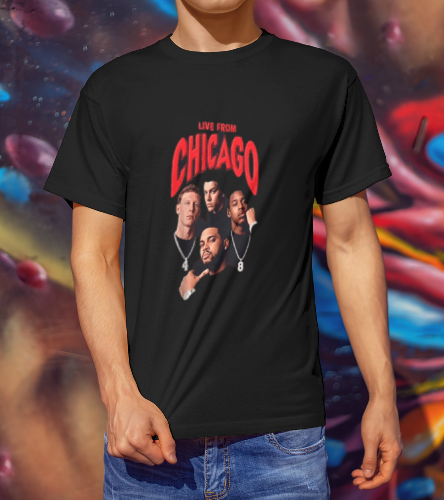 Live From Chicago Basketball Stars T-Shirt