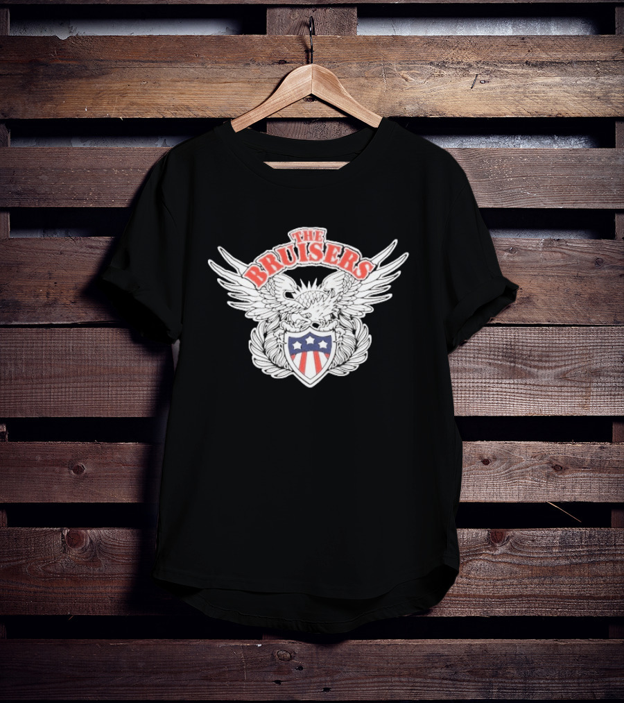 The Bruisers Eagle Red White Blue Shield Winged T-Shirt
