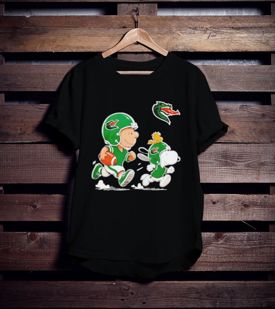 UAB Blazers Charlie Brown Woodstock Snoopy NCAA Football Collaboration T-Shirt