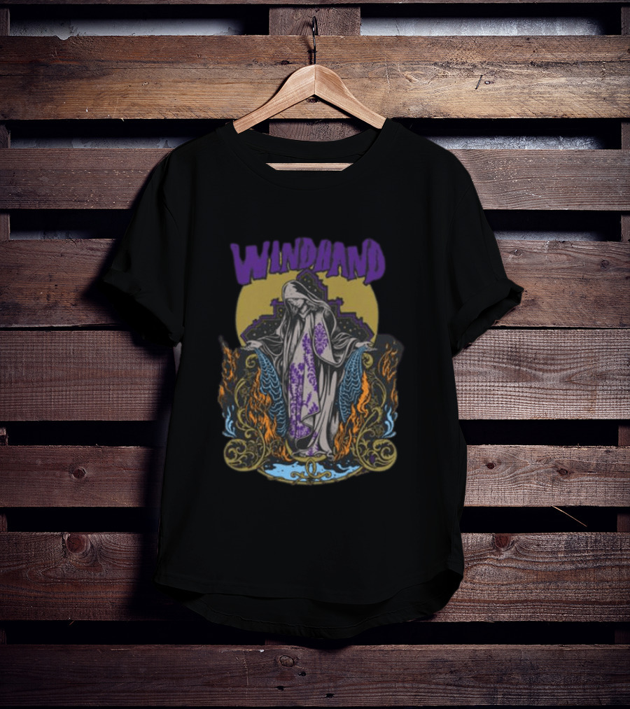 Windhand La Llorona Gothic Artwork Flame T-Shirt