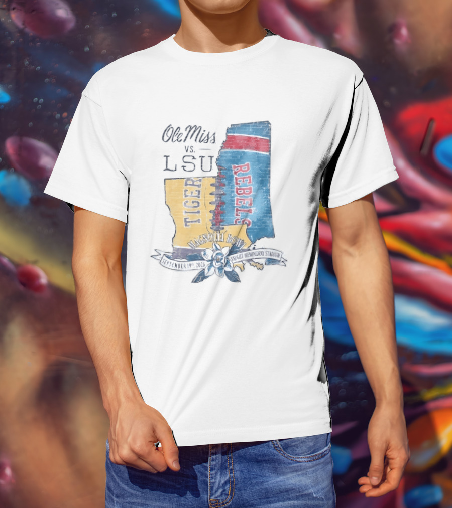 Ole Miss Vs LSU Magnolia Bowl September 19 2026 Vaught Hemingway Stadium T-Shirt