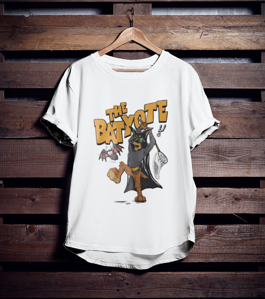 The Bat Yote Coyote Butterfly Net Creature Cartoon San Antonio Spurs NBA T-Shirt