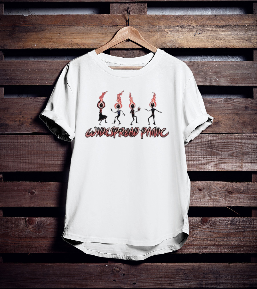Widespread Panic Matchheads Dancing Figures Wilmington NC Event T-Shirt