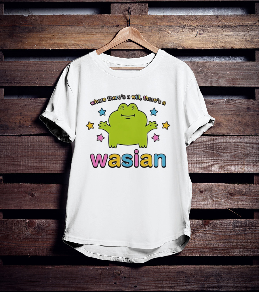 Frog Where There's A Will There's A Wasian Stars T-Shirt