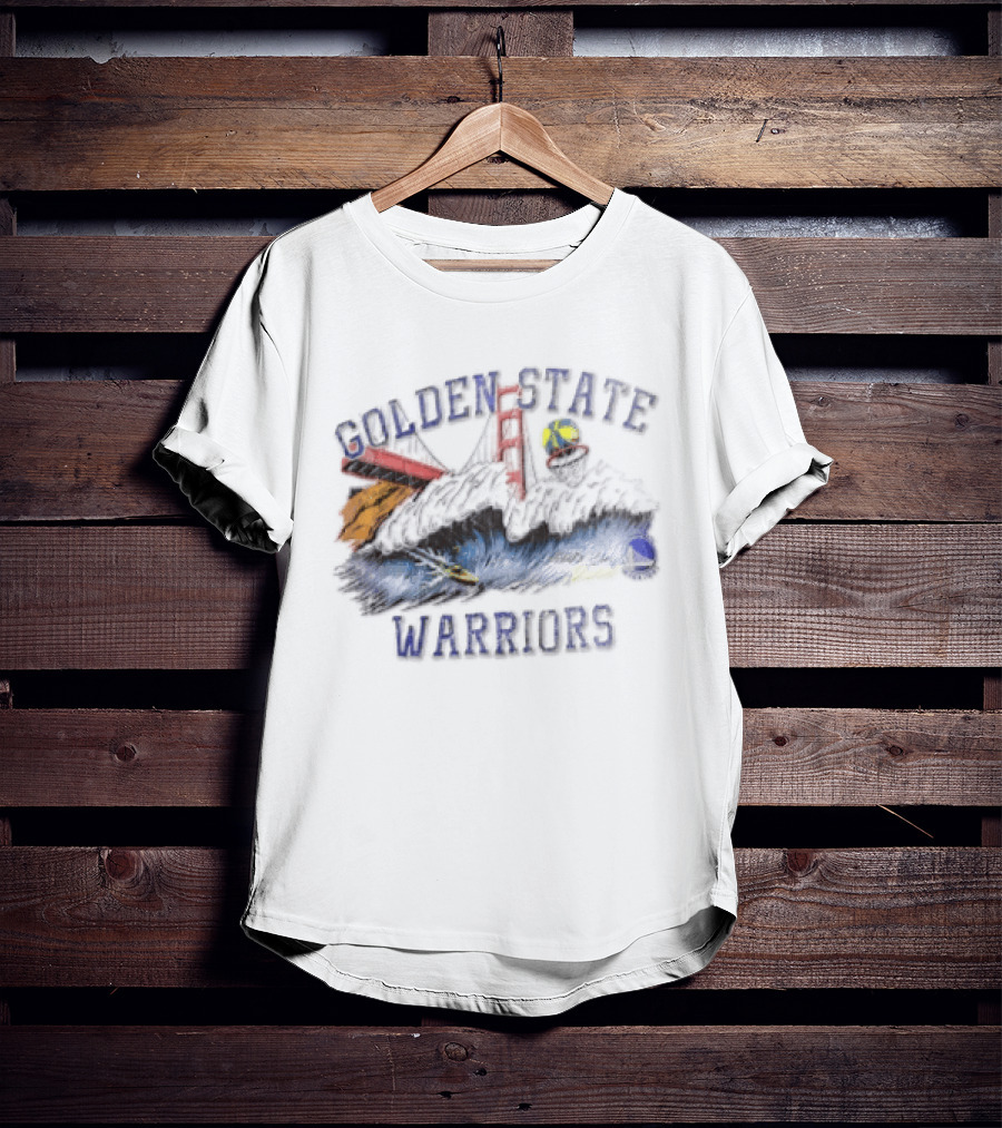 Golden State Warriors League Of Leisure Bridge Bay Area Skyline T-Shirt