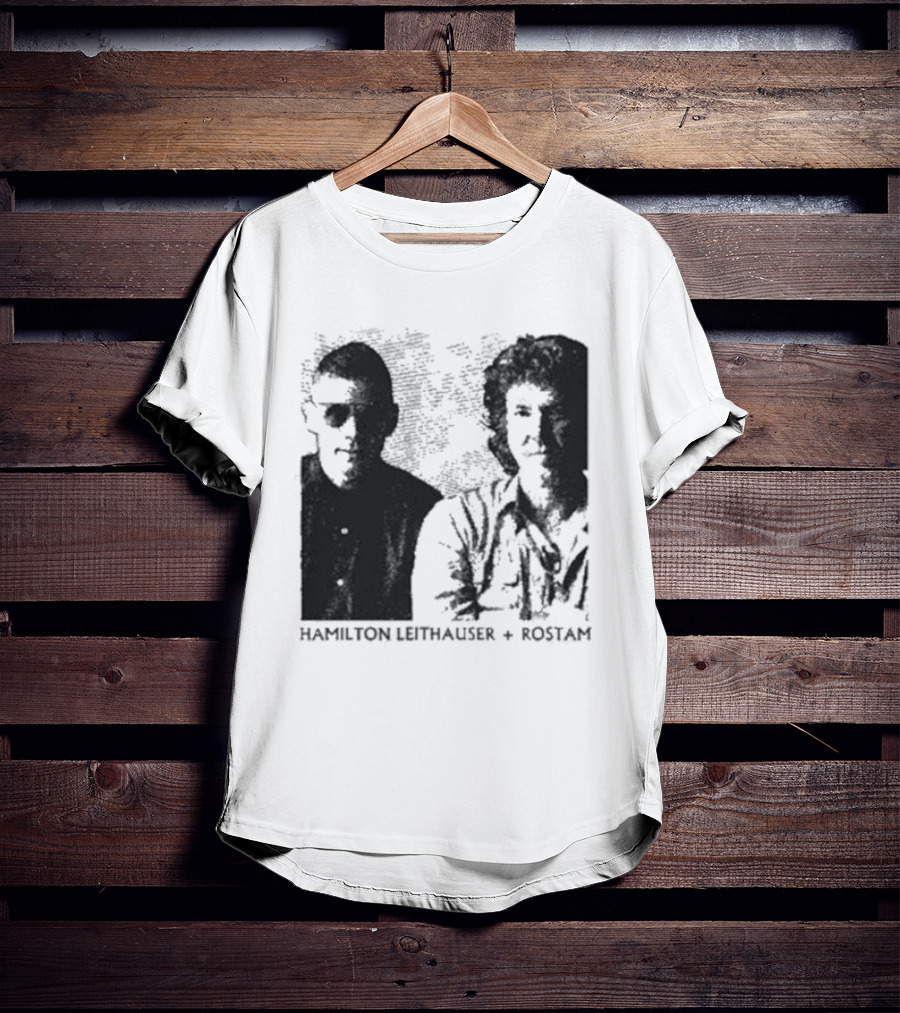 HAMILTON LEITHAUSER ROSTAM Black And White Photo Duo T-Shirt