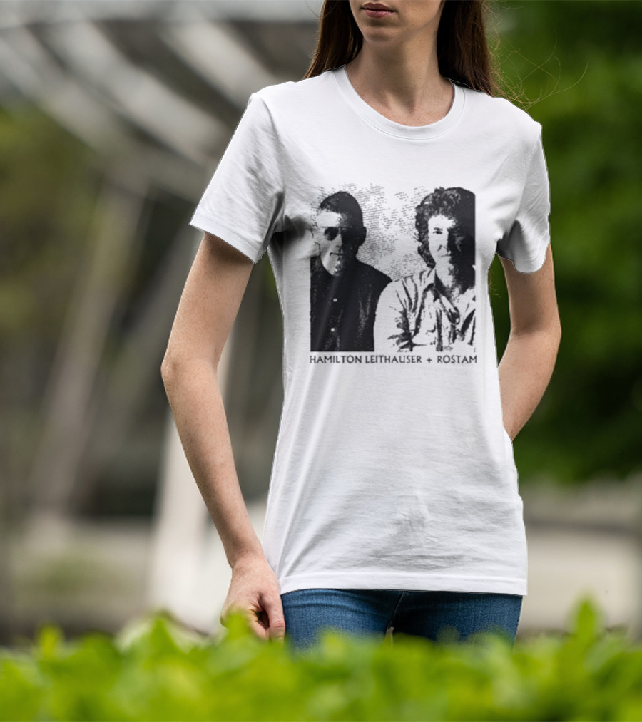 HAMILTON LEITHAUSER ROSTAM Black And White Photo Duo T-Shirt