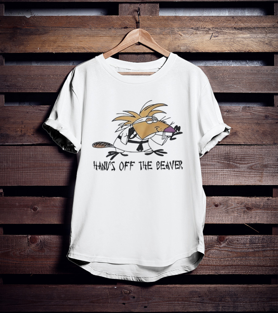Hand's Off The Beaver The Angry Beavers Cartoon T-Shirt