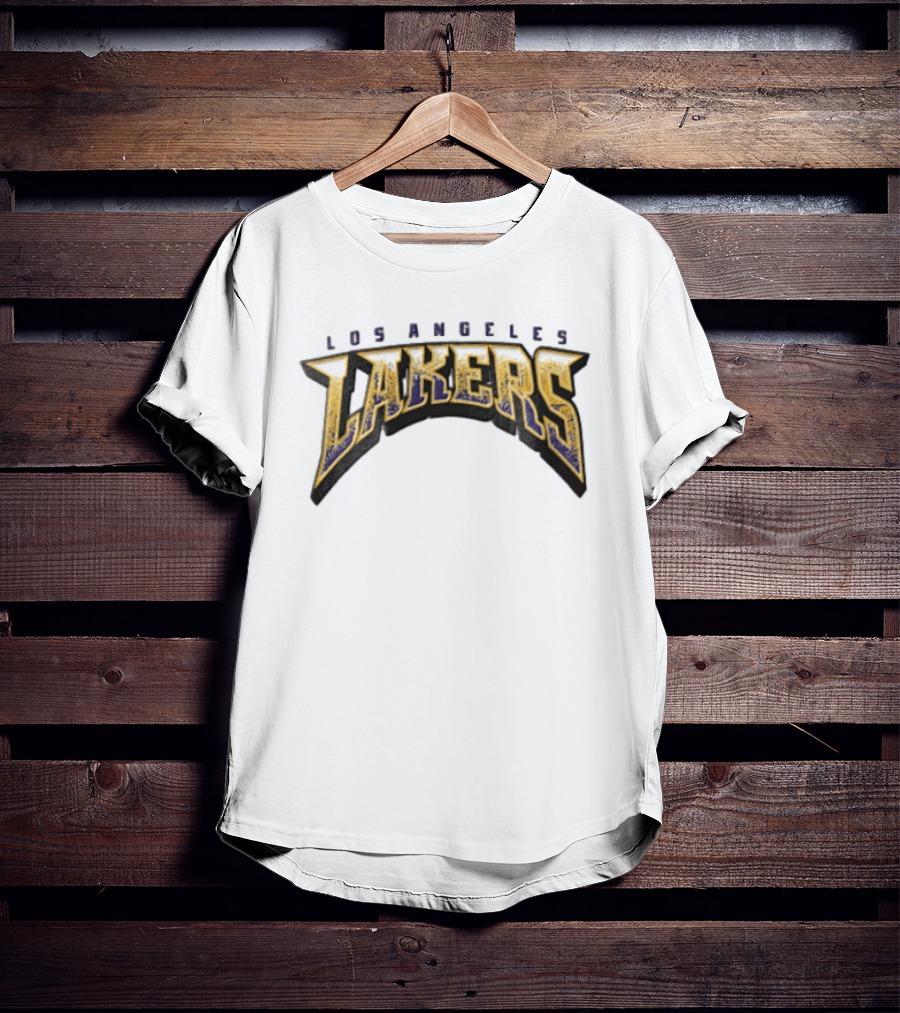 Los Angeles Lakers NBA Distressed Arched Block T-Shirt