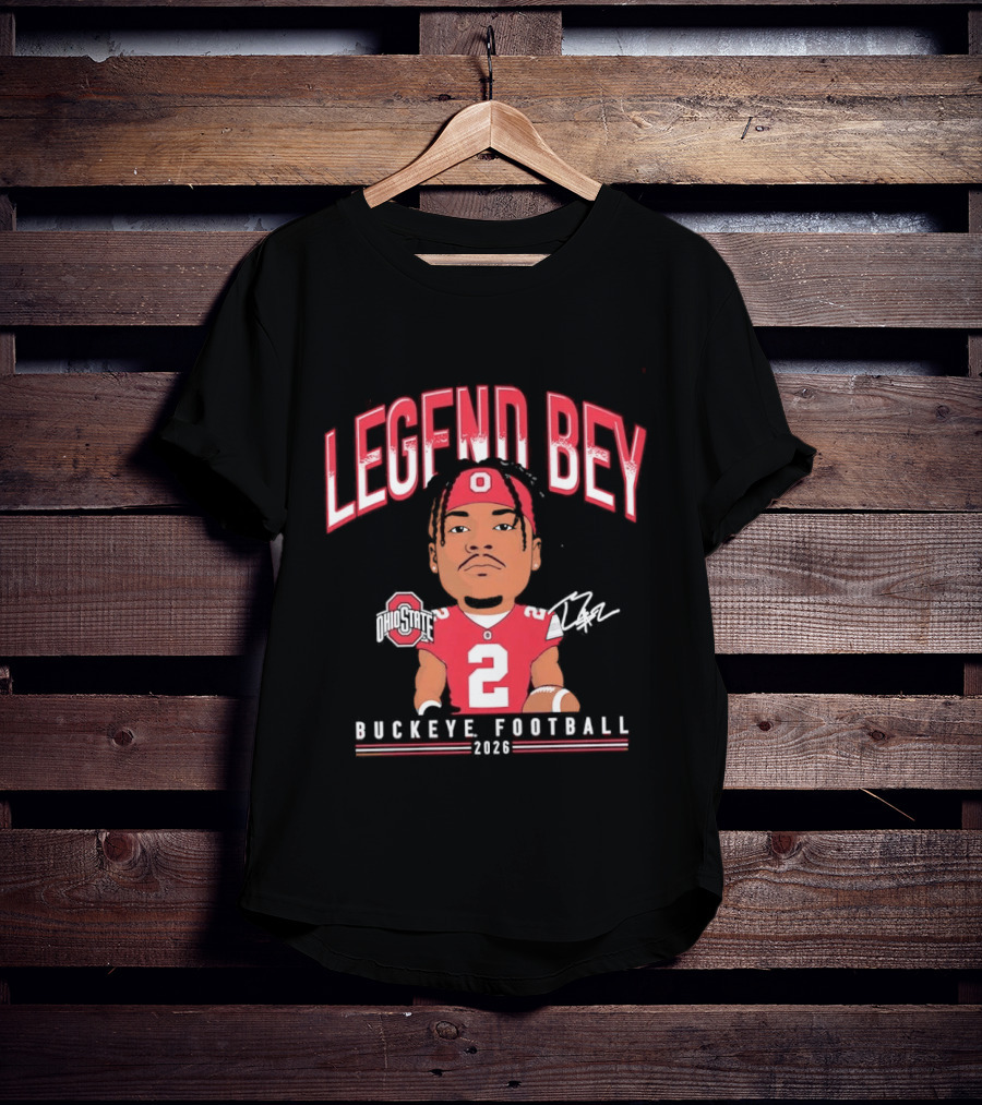 Legend Bey No 2 Ohio State Buckeye Football 2026 T-Shirt