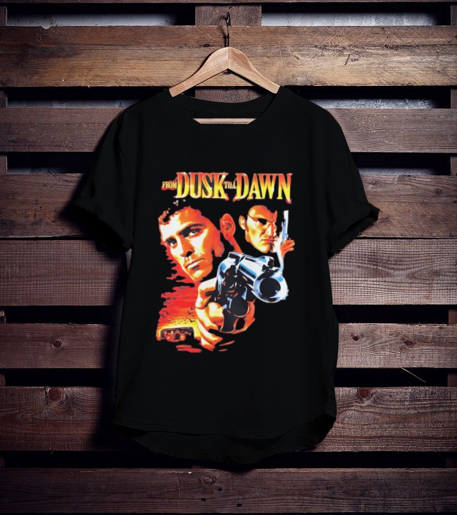 From Dusk Till Dawn Movie Artwork With Two Armed Characters T-Shirt
