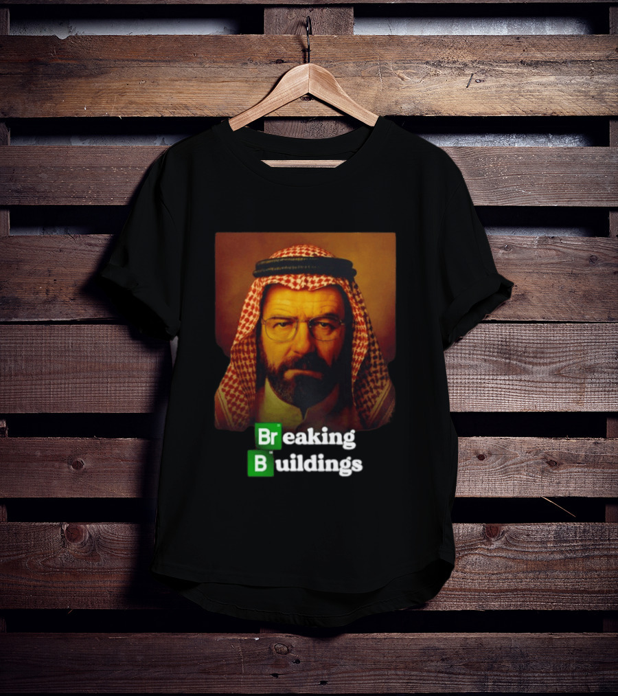 Breaking Buildings Bryan Cranston Walter White Middle Eastern Headdress T-Shirt