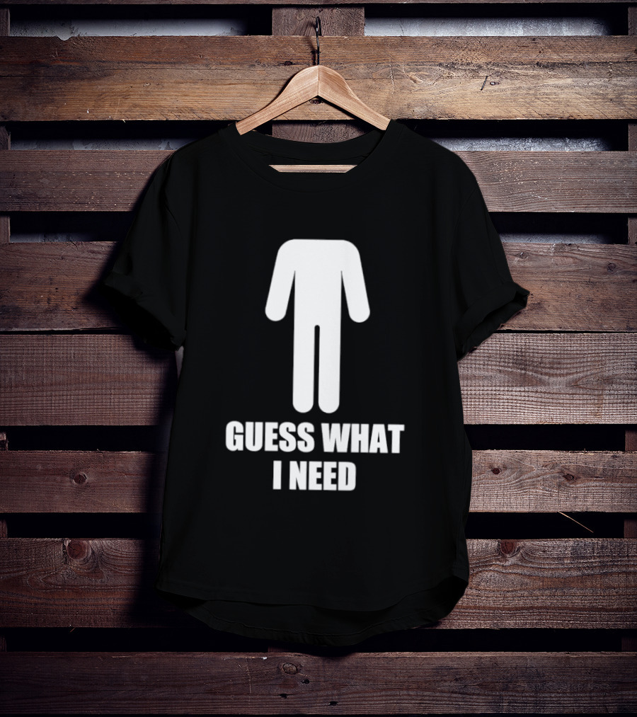 Guess What I Need Stick Figure Humor T-Shirt