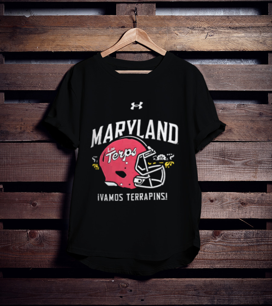 Maryland La Terps ¡Vamos Terrapins! Helmet T-Shirt
