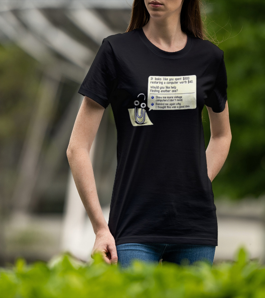Microsoft It Looks Like You Spent 800 Restoring A Computer Worth 40 T-Shirt