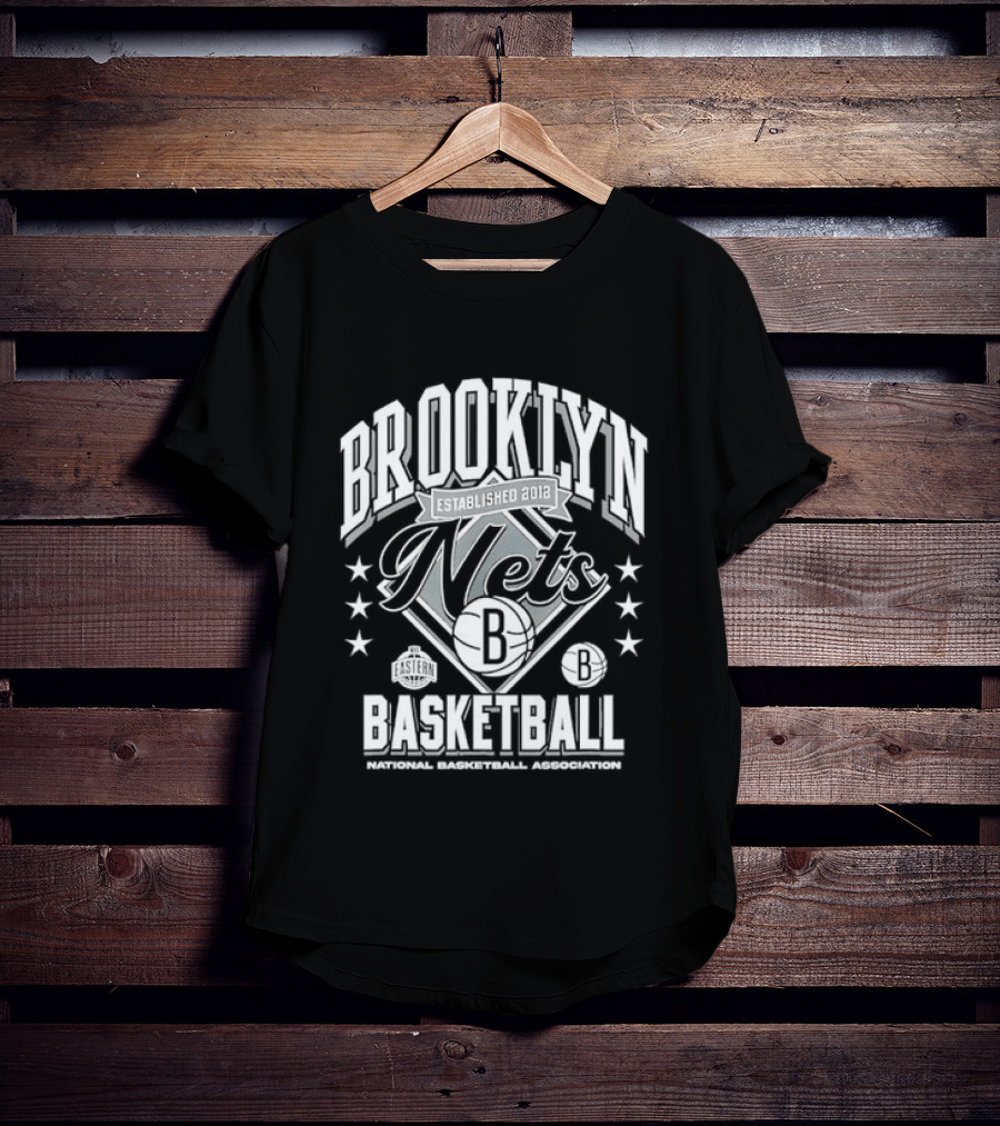 Brooklyn Nets Basketball NBA Stars And Stripes T-Shirt