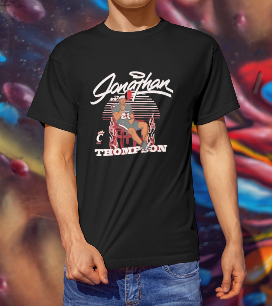 Jonathan Thompson Cincinnati Bearcats Football Player 22 Casual T-Shirt