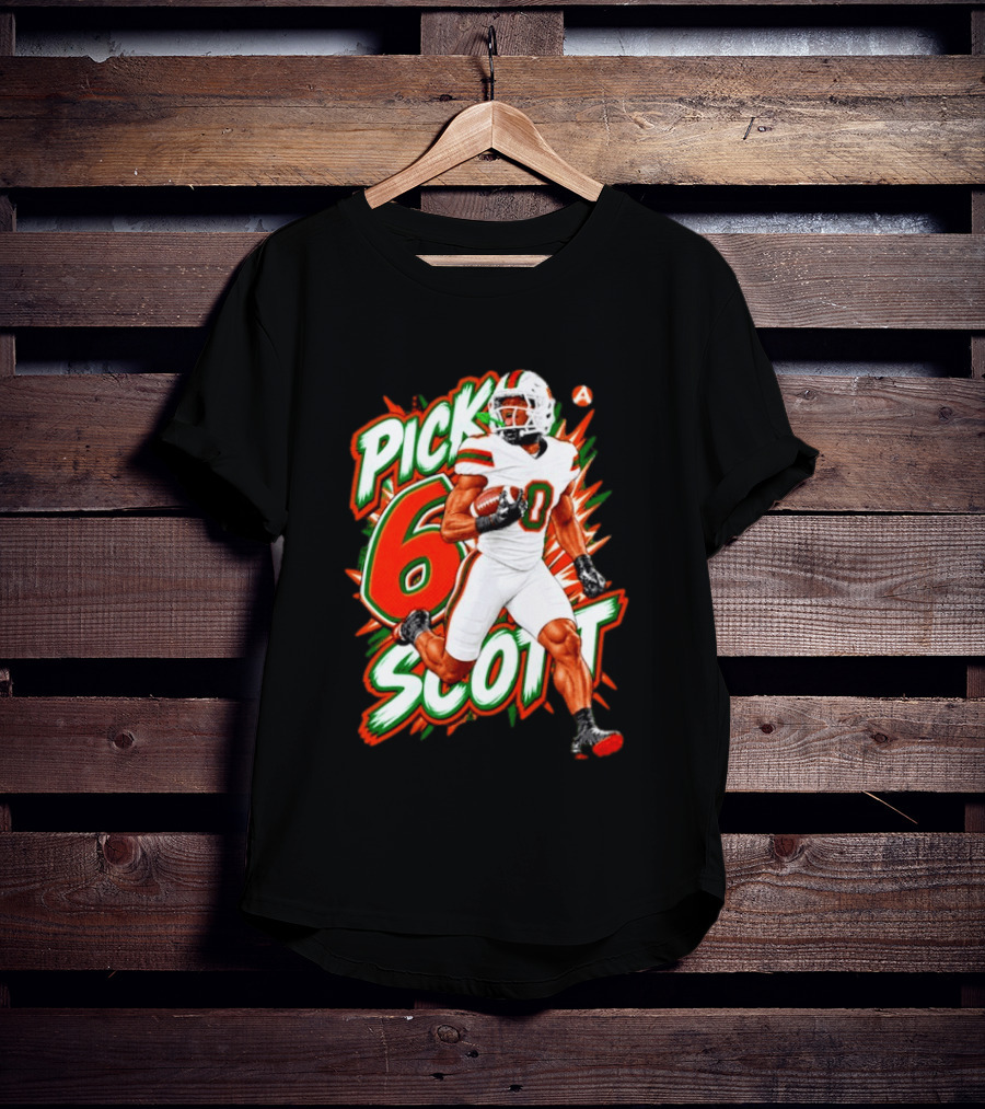 Keionte Scott Pick 6 Scott Miami Hurricanes Football Player T-Shirt