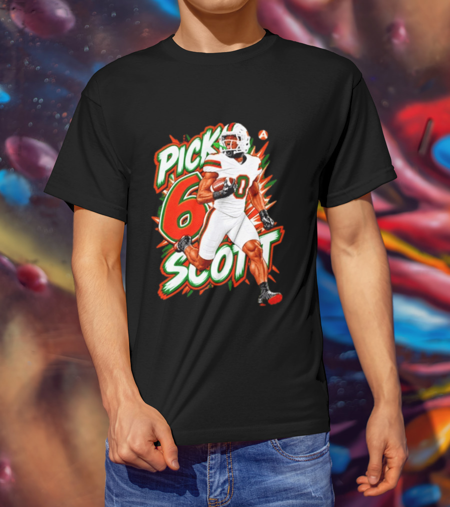 Keionte Scott Pick 6 Scott Miami Hurricanes Football Player T-Shirt