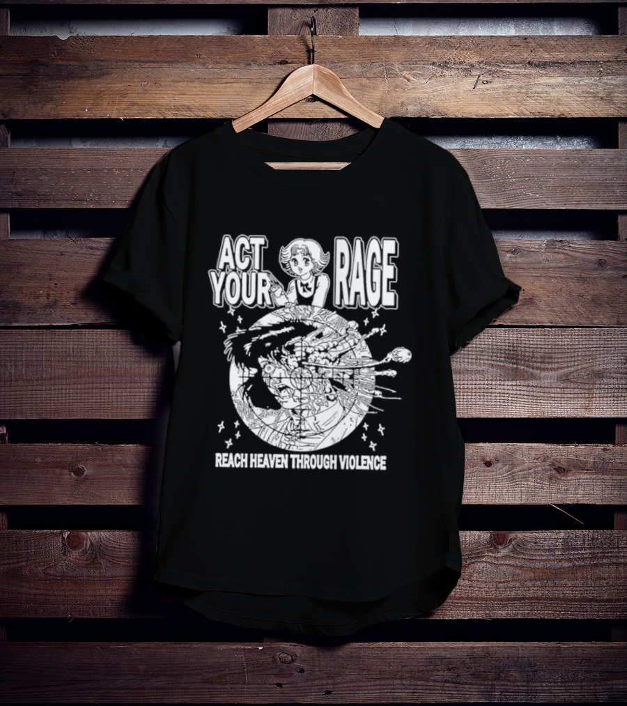 Ranze Eto Act Your Rage Reach Heaven Through Violence Anime Manga T-Shirt
