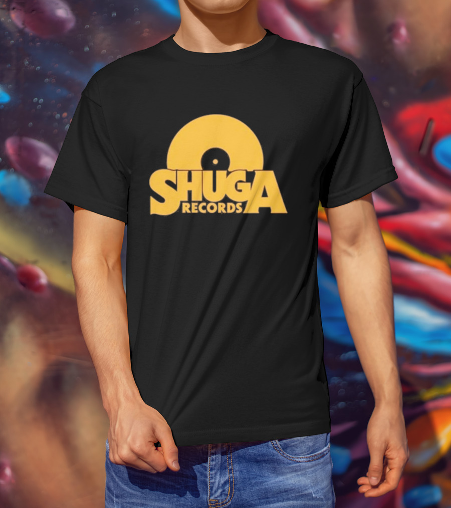 Shuga Records Vinyl Icon Retro Style Collection T-Shirt