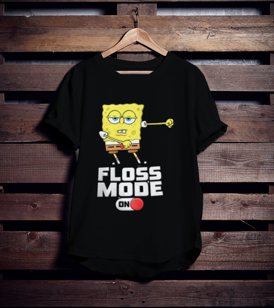 Squarepants Floss Mode On With Dabbing T-Shirt