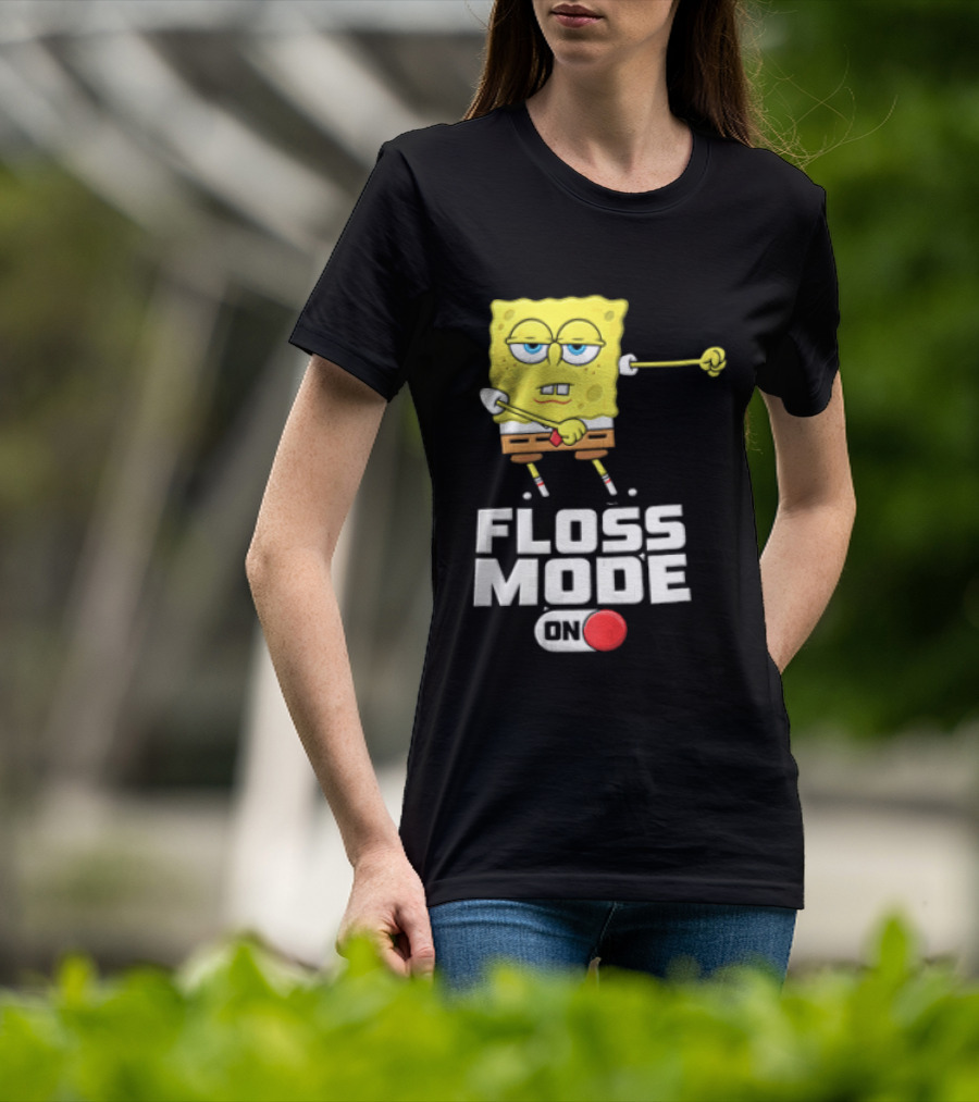 Squarepants Floss Mode On With Dabbing T-Shirt