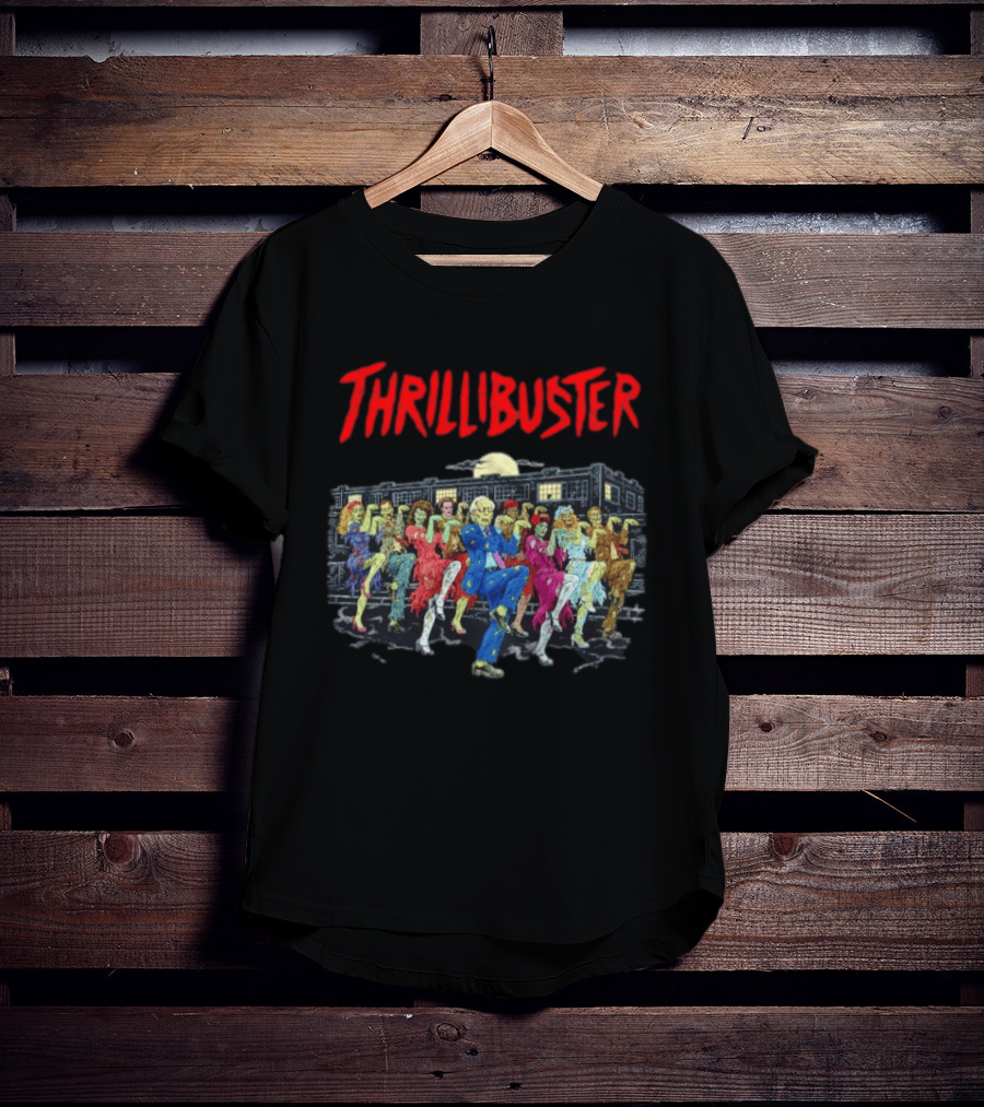 Thrillibuster Zombie Skeleton Dance Halloween Party Night T-Shirt