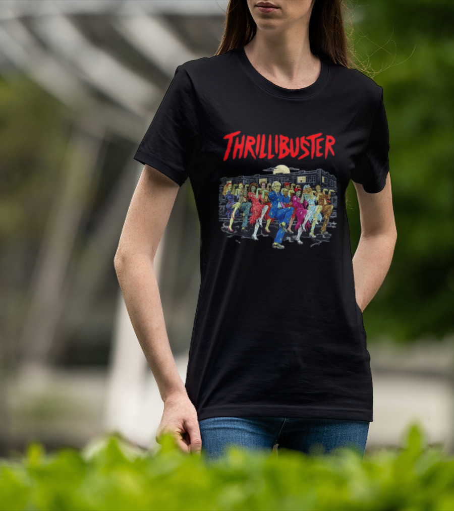 Thrillibuster Zombie Skeleton Dance Halloween Party Night T-Shirt