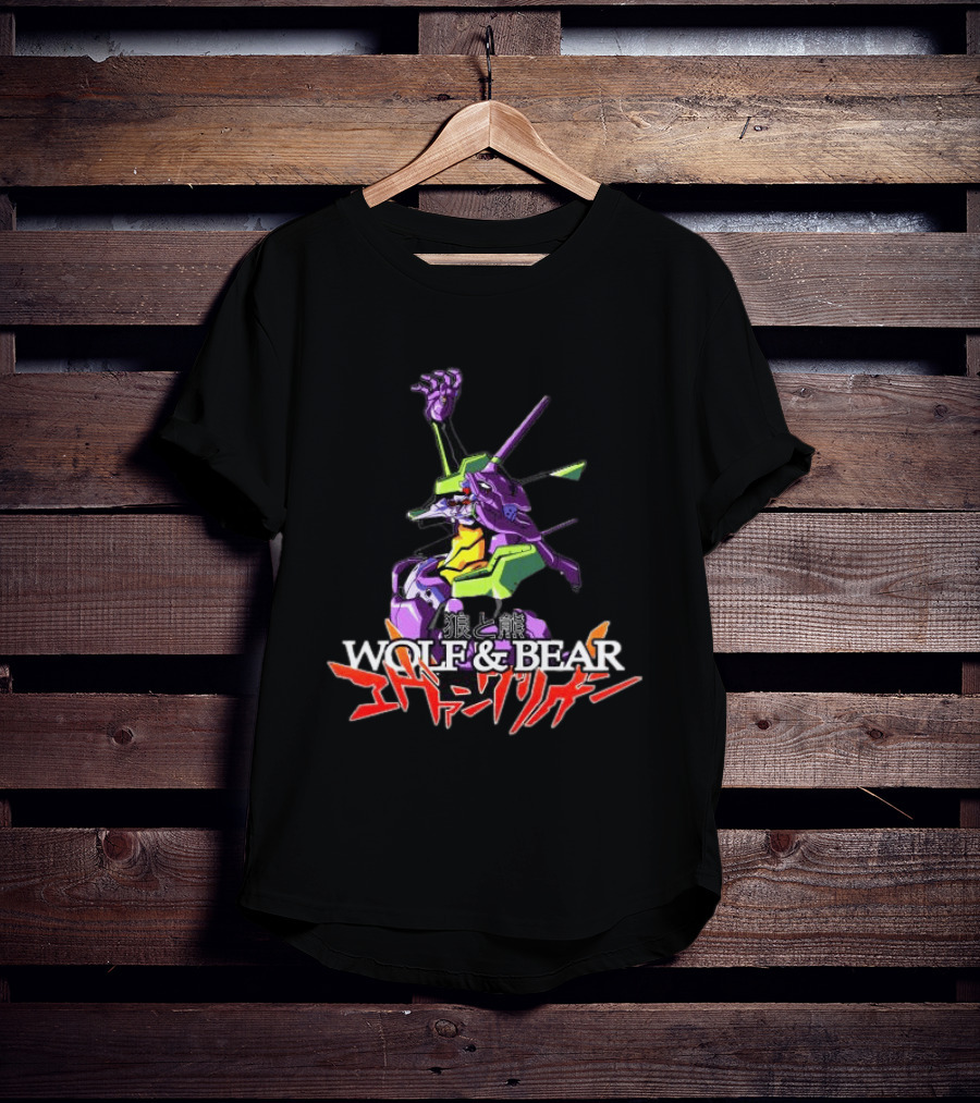 Wolf & Bear Store Shop Nge Tour Evangelion Mecha Anime T-Shirt