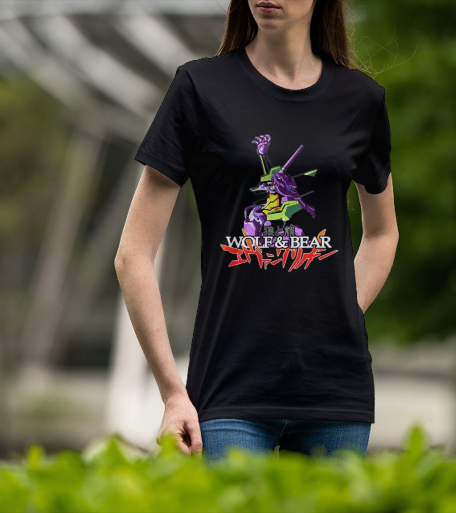 Wolf & Bear Store Shop Nge Tour Evangelion Mecha Anime T-Shirt