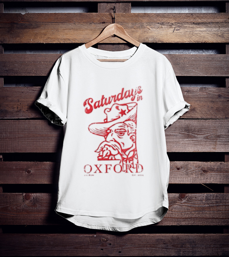 Saturdays In Oxford 2014 Colonel Reb Cowboy Hat Old Row T-Shirt