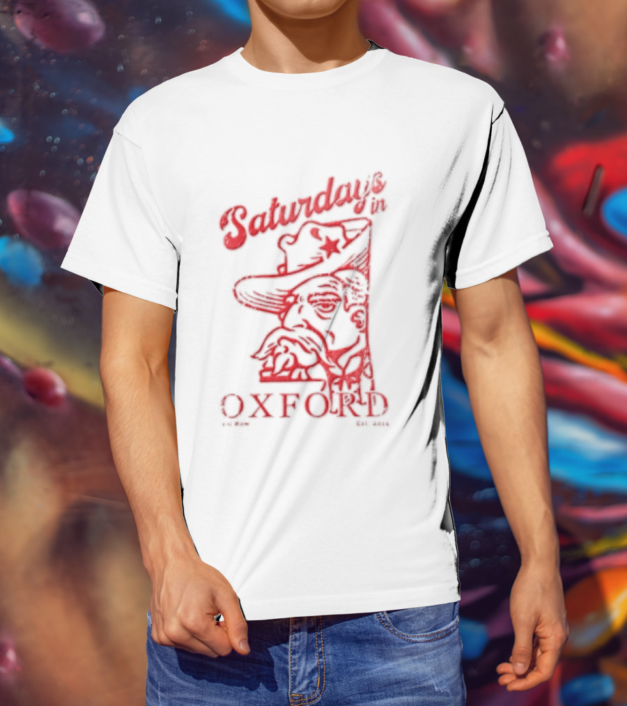 Saturdays In Oxford 2014 Colonel Reb Cowboy Hat Old Row T-Shirt