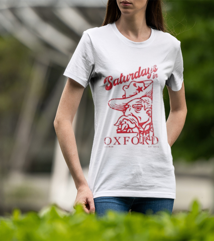 Saturdays In Oxford 2014 Colonel Reb Cowboy Hat Old Row T-Shirt