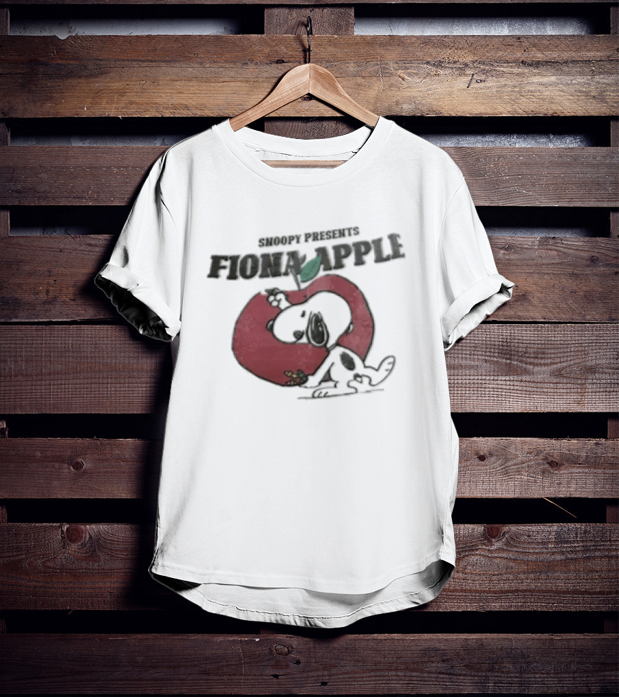 Snoopy Presents Fiona Apple Peanuts Red Cartoon Drawing T-Shirt