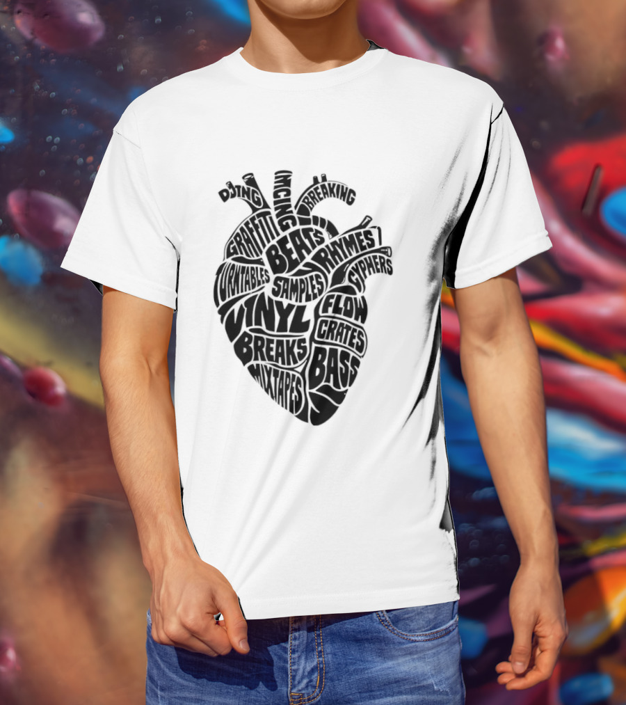 Heartbeat Of Hip Hop Culture Anatomy T-Shirt