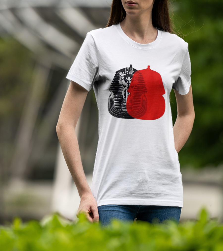 Pyramids Half Marathon Store The Tut Edit Egyptian Pharaoh Mask T-Shirt