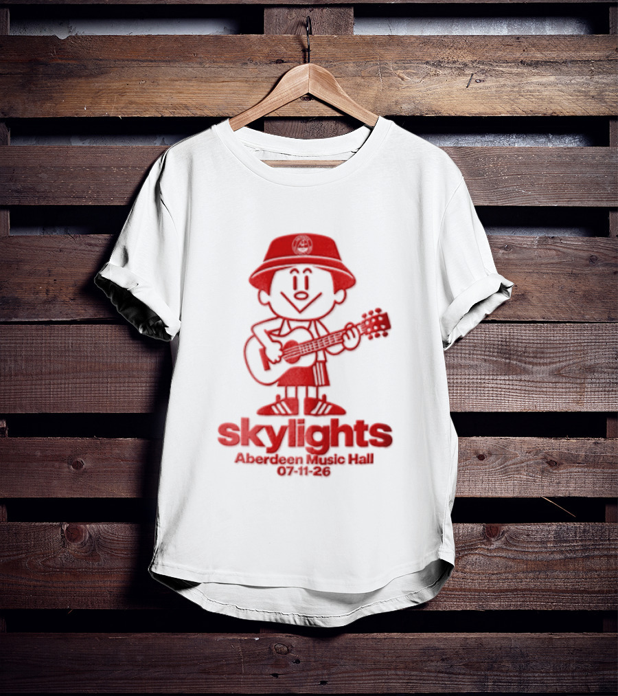 Skylights Aberdeen Music Hall 07/11/23 Boy Playing Guitar T-Shirt