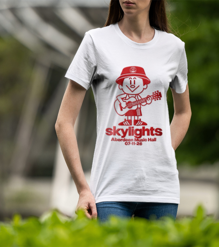 Skylights Aberdeen Music Hall 07/11/23 Boy Playing Guitar T-Shirt