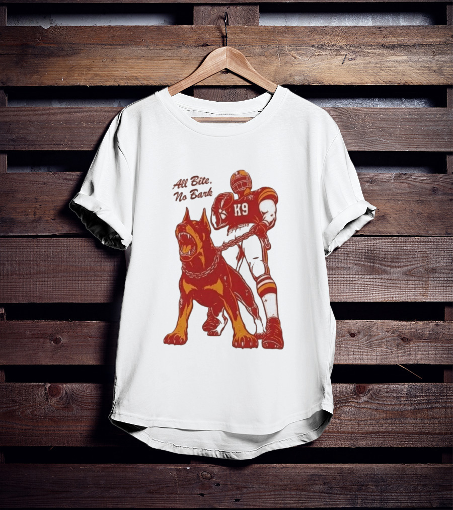 Kenneth Walker III K9 All Bite No Bark Football Player And Dog T-Shirt