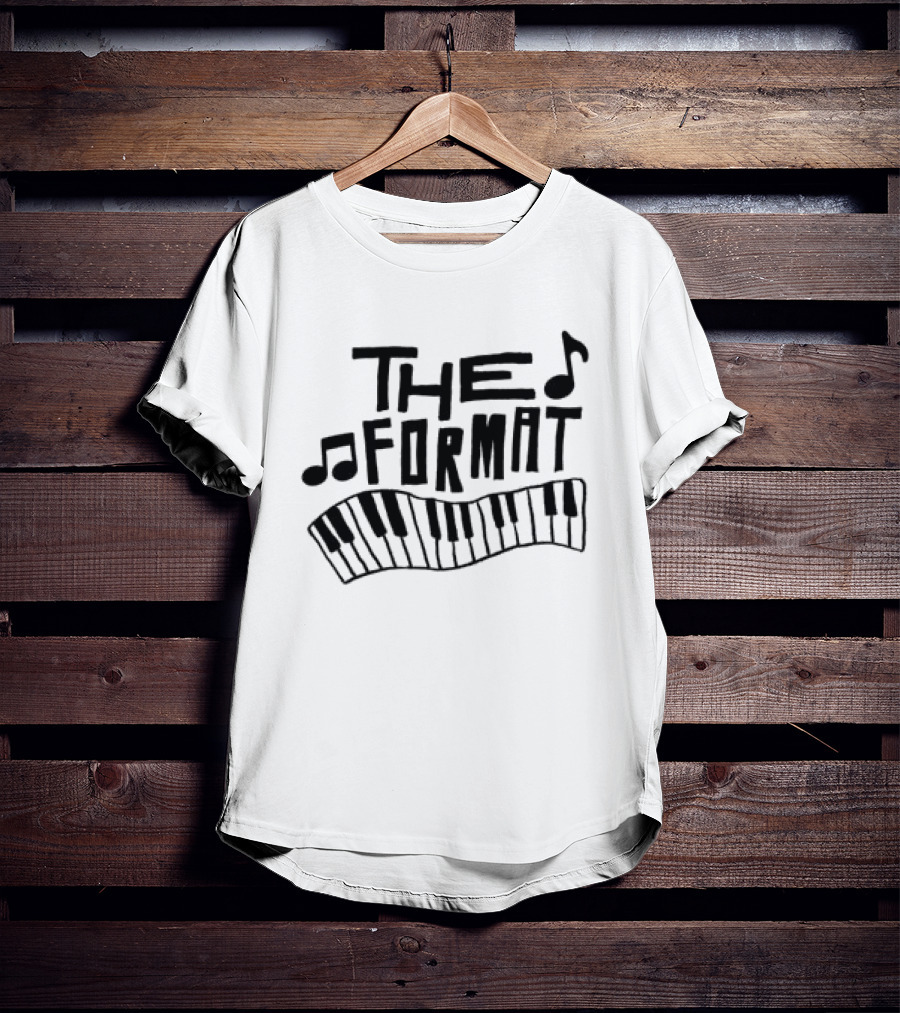 The Format Piano Music Notes Ringer T-Shirt