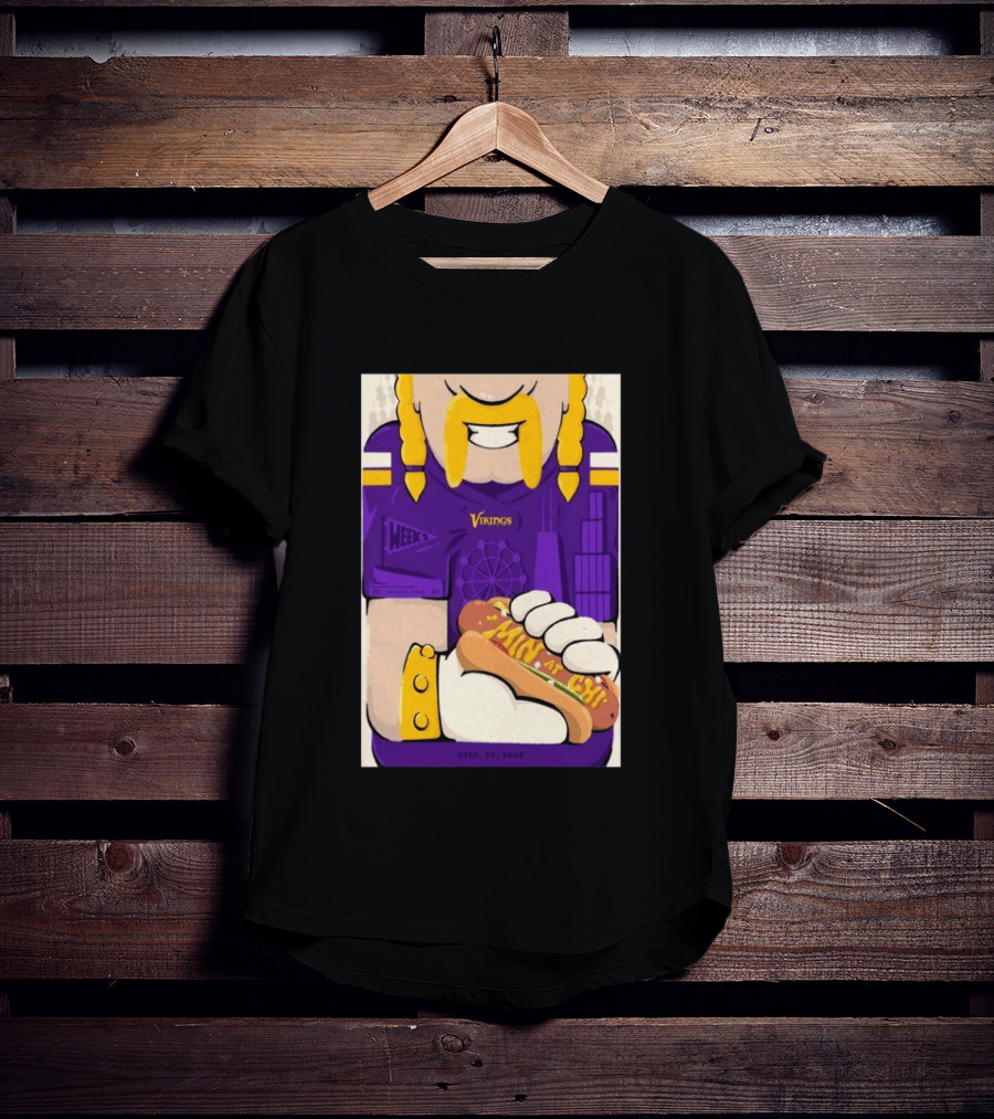 Minnesota Vikings Vs Chicago Bears September 20 2026 Soldier Field Chicago Illinois NFL Week 3 Event T-Shirt