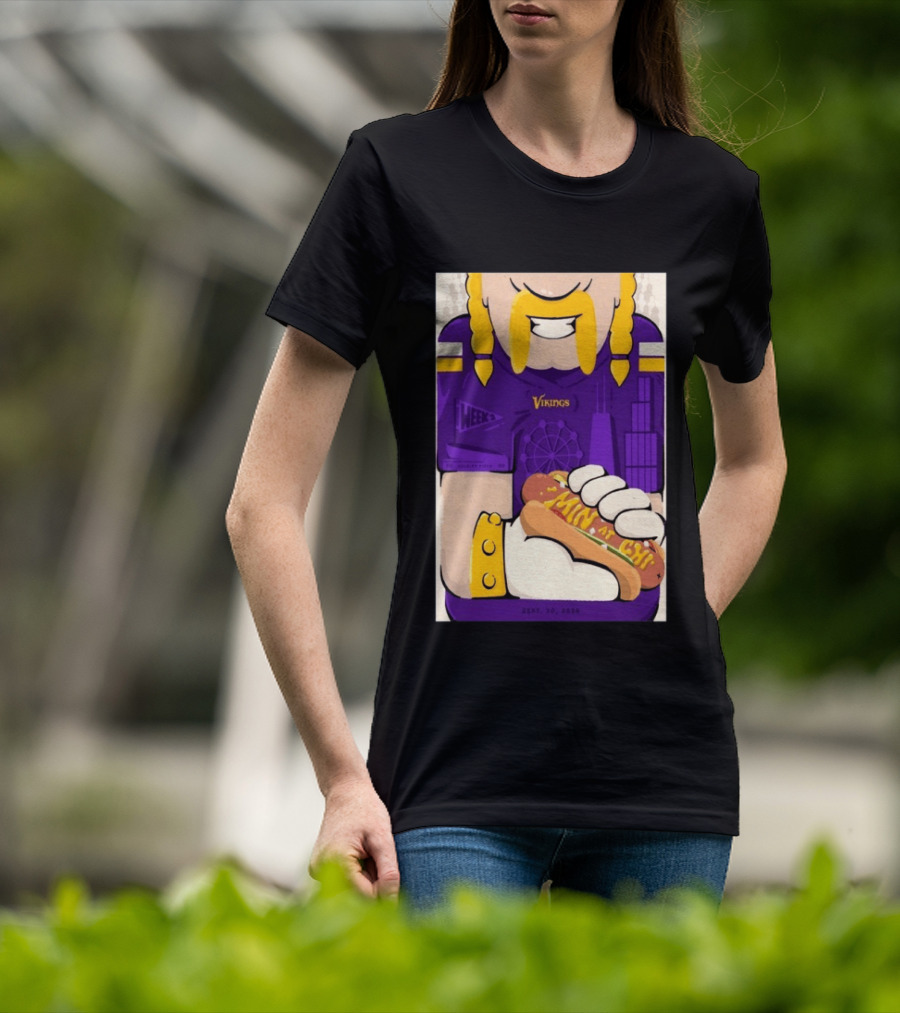 Minnesota Vikings Vs Chicago Bears September 20 2026 Soldier Field Chicago Illinois NFL Week 3 Event T-Shirt