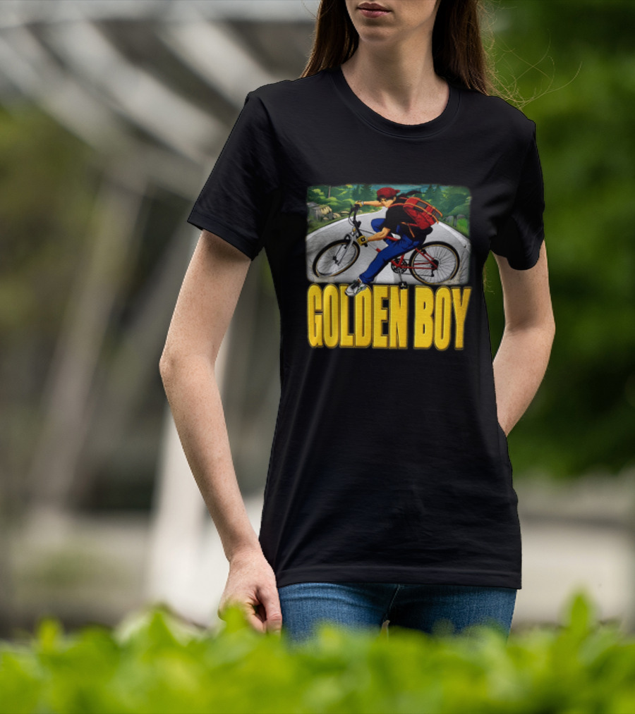 Golden Boy Kintaro Oe 1995 2025 Anime Boy Riding Bicycle Backpack T-Shirt