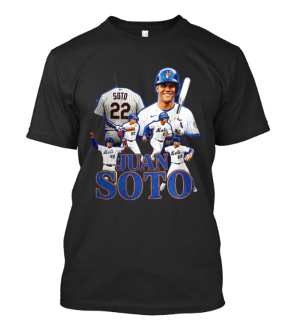 New York Mets Juan Soto 22 Baseball Player Collage T-Shirt