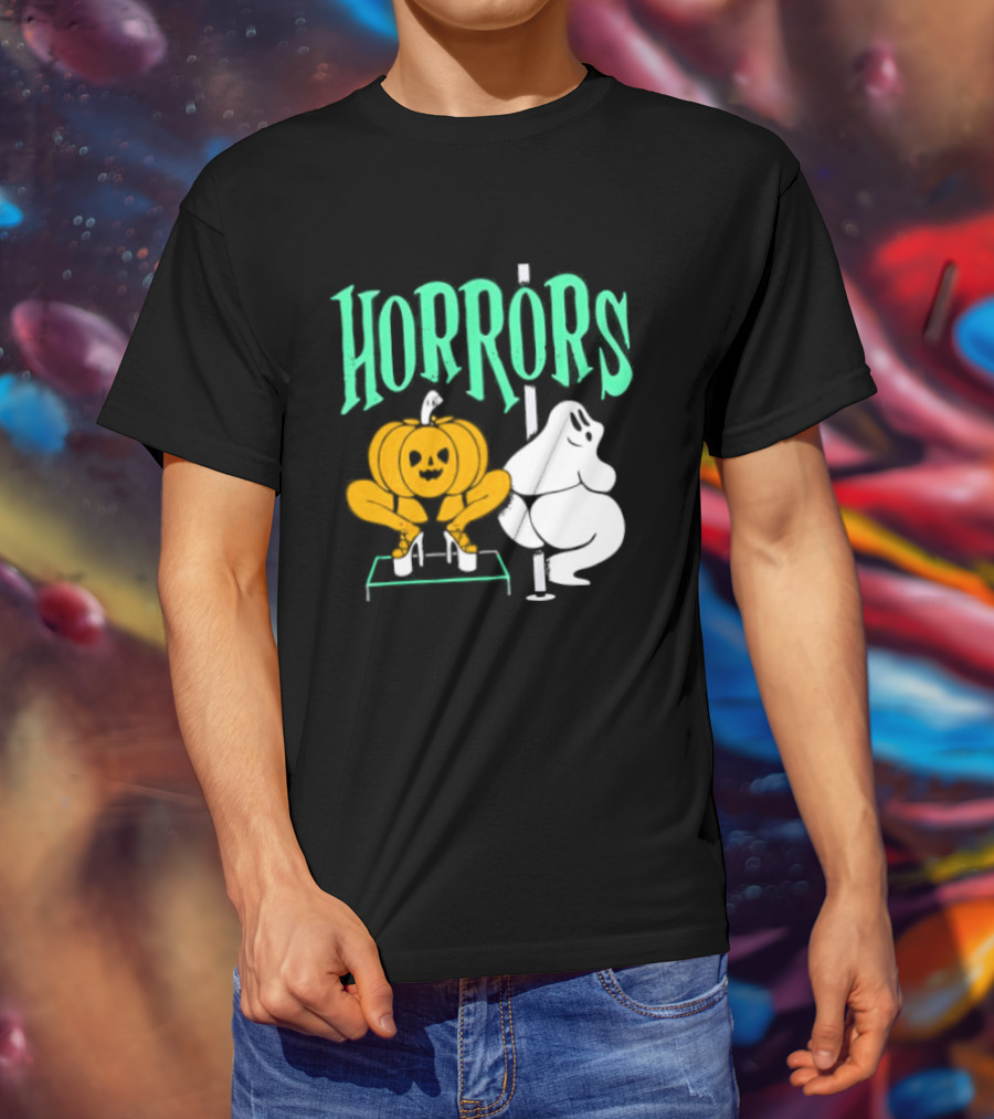 Horrors Halloween Meme Creepy Pumpkin Toilet Humor T-Shirt