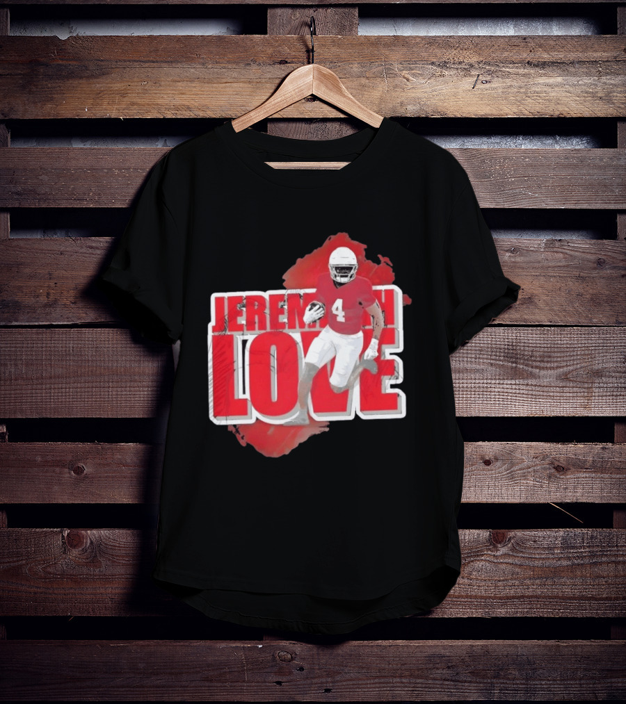 Jeremiyah Love Arizona Cardinals Football Number 4 Player T-Shirt