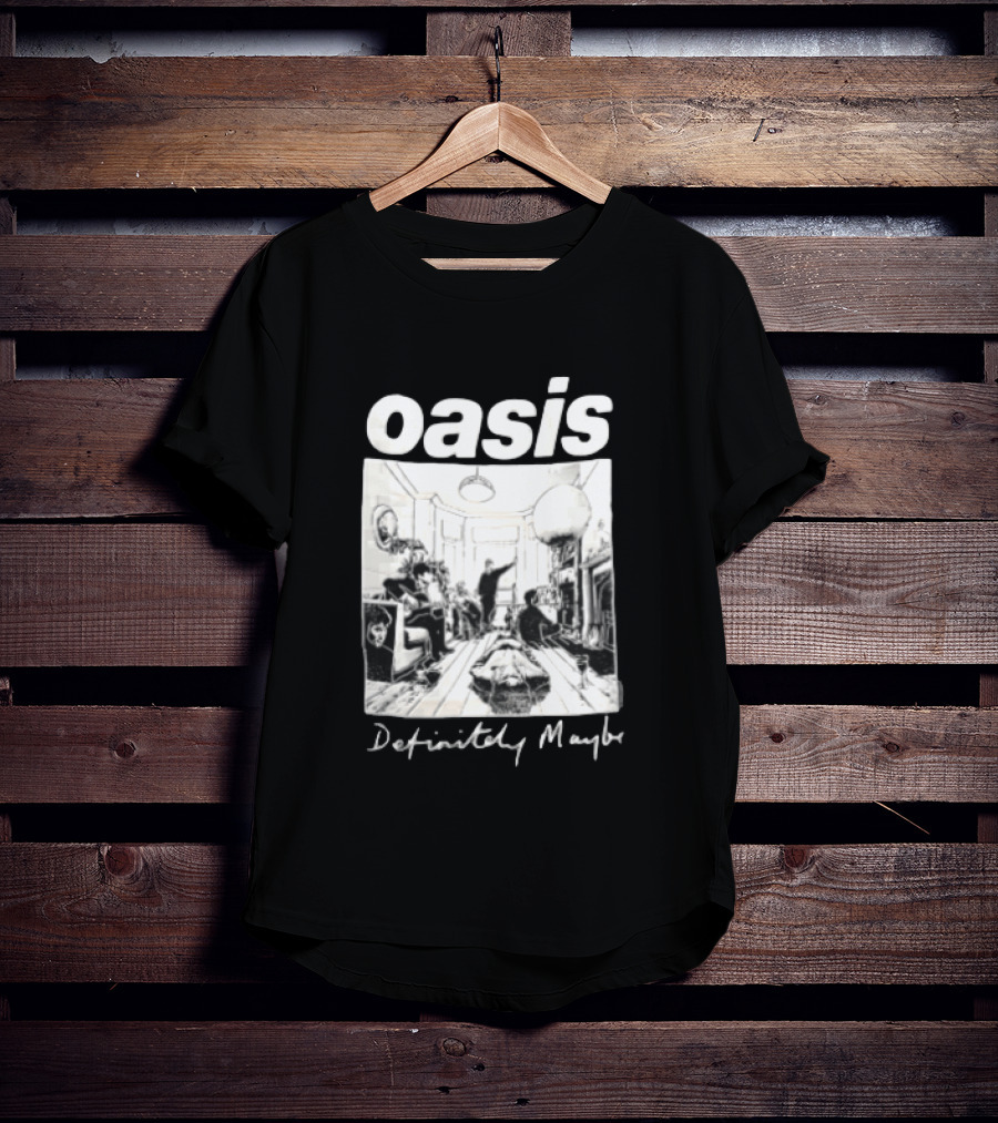 Oasis Definitely Maybe Living Room Scene T-Shirt
