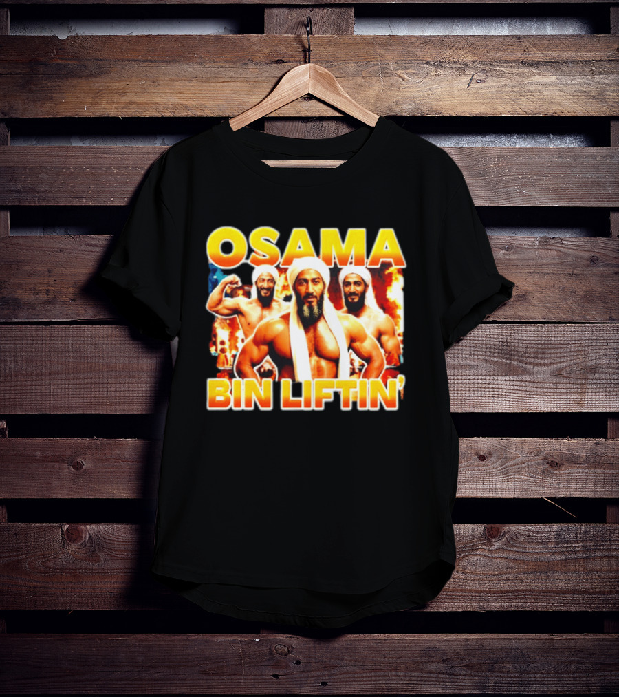 Osama Bin Liftin' Muscular Trio With Turbans And Explosive T-Shirt